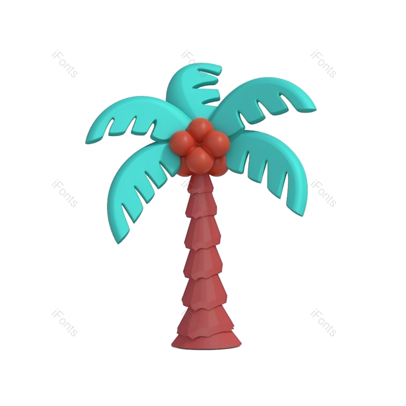 元素图片,卡通元素,夏天PNG,椰子免抠素材